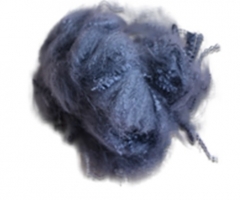 皮毛专用涤纶短纤维（蓝灰色）